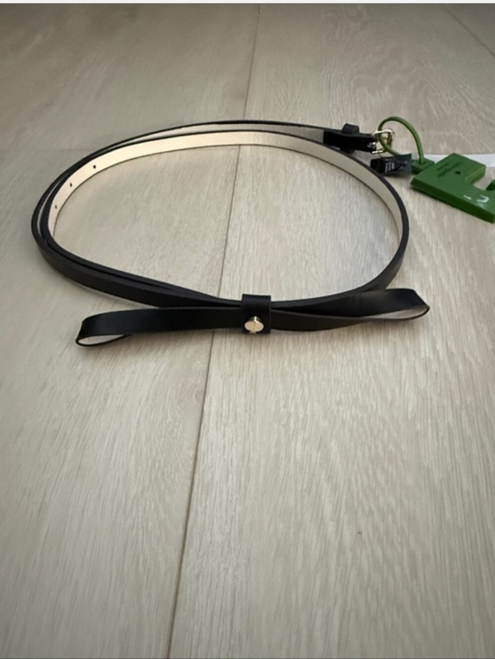 Kate Spade Women’s Black Accent Slim Belt
